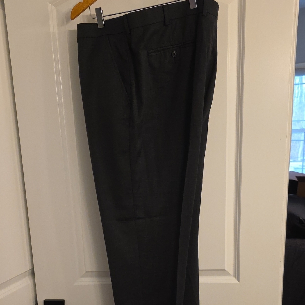 Stafford Men's Black Dress Pants - Tailored Straight Fit